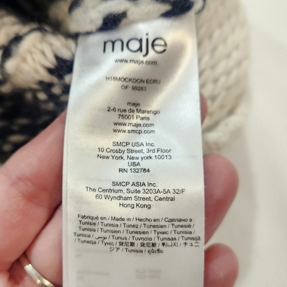 Maje Mockoon Geo-Pattern Sweater ❄️ - Picture 10 of 15